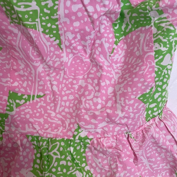Y2k Lilly Pulitzer Strapless Peplum Top 💕 - Picture 4 of 6